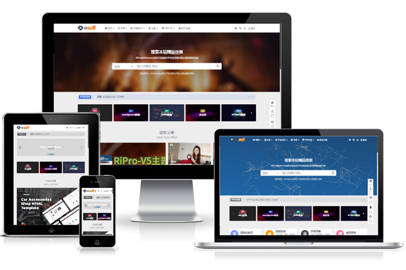 ripro-v5 v9.4 激活版安装即启用/ WordPress主题-东升资源网